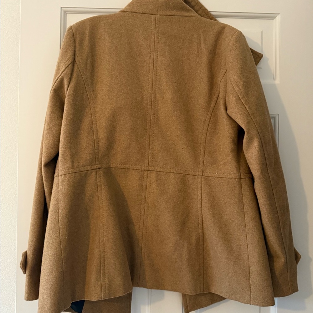 Thread And Supply Camel Double-Breasted Coat View 2